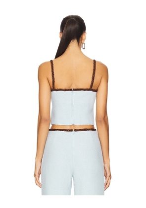Amanda Uprichard x REVOLVE Windsor Top in Baby Blue. Size M. Also in L, S, XL.