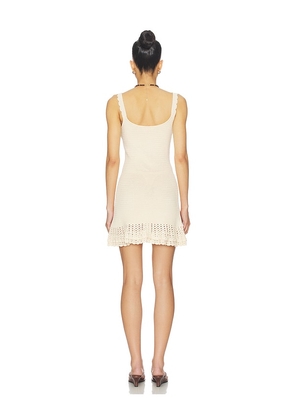 DEVON WINDSOR Willamina Dress in Cream. Size L. Also in M, S, XL, XS.