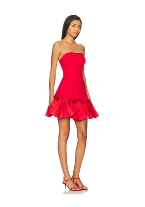 ELLIATT Evee Strapless Mini Dress in Red. Size M. Also in L, XL.