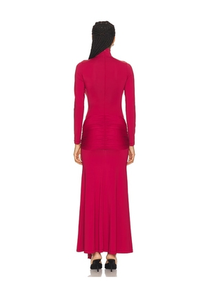 Bardot Alix Maxi Tie Front Dress in Burgundy. Size 2. Also in 4, 6, 8, 10, 12.