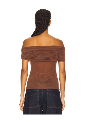 Elodie the Label Fred Top in Brown. Size M. Also in S, XS, XL.