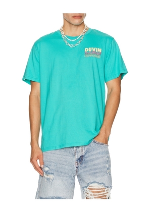 Duvin Design Beach Volley Tee in Teal. Size M. Also in L.