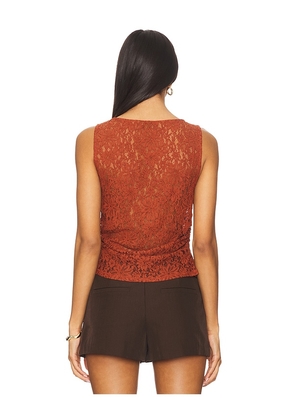 ASTR the Label Kairi Top in Burnt Orange. Size M. Also in S.