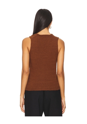 ASTR the Label Taimi Sweater Vest in Brown. Size M. Also in L, S, XL, XS.
