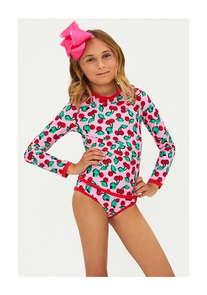 BEACH RIOT Little Maya And Janie Set in Pink. Size 3/4. Also in 2, 5/6.