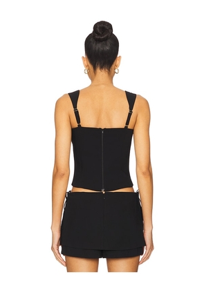 Amanda Uprichard Ceronne Top in Black. Size M. Also in L, S, XS.