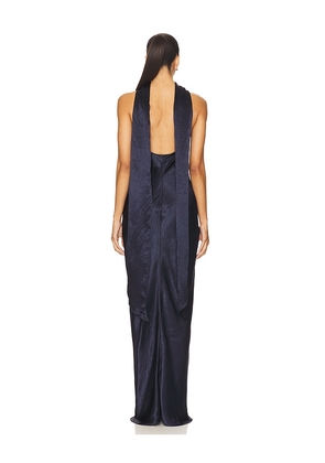 Amanda Uprichard Ashton Maxi Dress in Navy. Size M. Also in L, S, XL, XS.