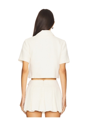 Amanda Uprichard Josie Top in Ivory. Size M. Also in L, S, XS.