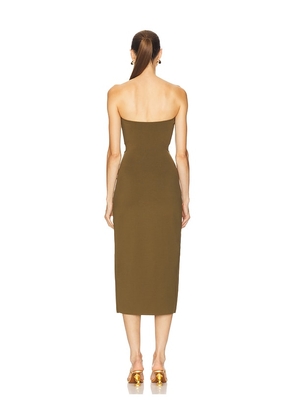 Cult Gaia Brunelo Dress in Olive. Size M. Also in S, XS, L, XL.