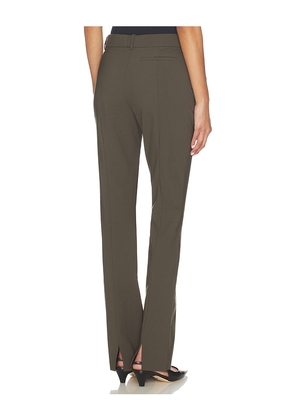 EAVES Ragni Straight Trouser in Olive. Size L. Also in M, S, XL, XS, XXS.