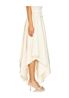 AKNVAS Vera Satin Skirt in Cream. Size 10. Also in 0.