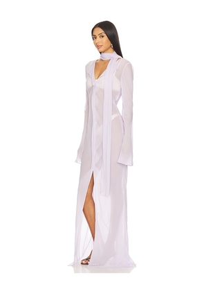 EAVES Rina Maxi Dress in Lavender. Size M. Also in L, S, XS.