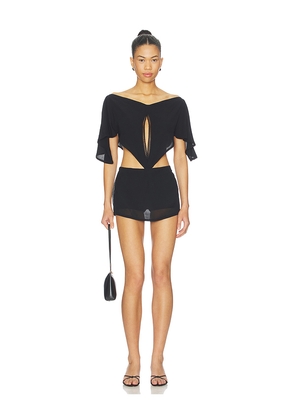 BUCI Pollock Dress in Black. Size L. Also in M, S.