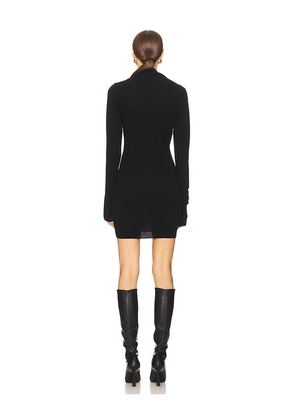 THE ATTICO Cashmere Mini Dress in Black. Size 40. Also in 42, 38.
