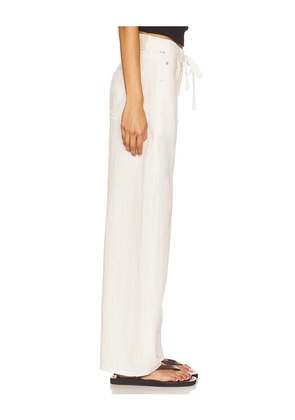 Citizens of Humanity Brynn Drawstring Trouser in Cream. Size 23. Also in 24, 25, 26, 27, 28, 29.
