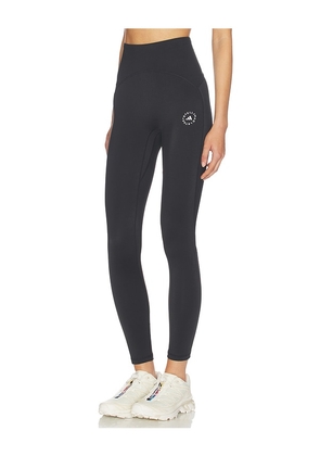 adidas by Stella McCartney Studio Ruched Legging in Black. Size L. Also in M, XL/1X, XS.