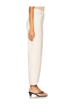 AGOLDE Ren High Rise Wide Leg in Ivory. Size 24. Also in 30, 34.