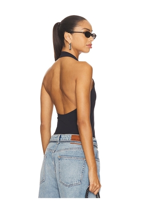 EAVES Simeon Halter Top in Black. Size M. Also in L, XL.