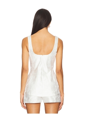 Amanda Uprichard x REVOLVE Empire Top in Ivory. Size M. Also in L, S, XL, XS.