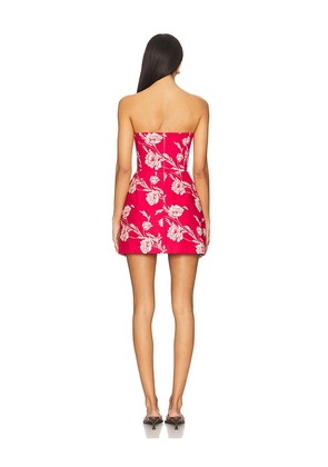 Amanda Uprichard x REVOLVE Strapless Bethany Skort Romper in Red. Size M. Also in L, XL.