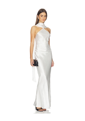 Amanda Uprichard Ashton Maxi Dress in Ivory. Size L. Also in M, S, XL, XS.