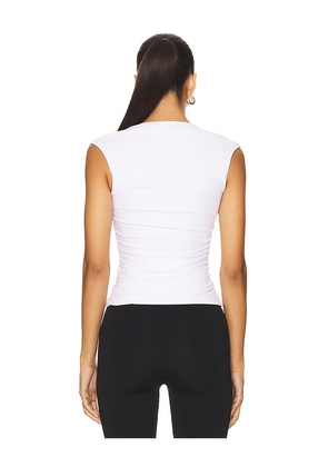 Amanda Uprichard x REVOLVE Short Sleeve Momo Top in Ivory. Size M. Also in L, S.