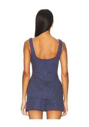Amanda Uprichard x REVOLVE Empire Top in Navy. Size M. Also in L, S, XS.