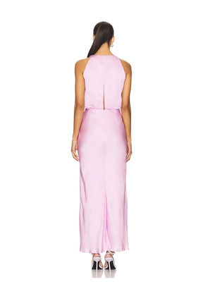 Alejandra Alonso Rojas Blouson Midi Dress in Pink. Size 2. Also in 0, 4, 6.