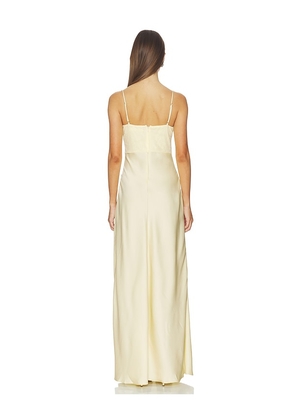 ASTR the Label x REVOLVE Zinnia Gown in Lemon. Size L. Also in M, S, XL, XS.