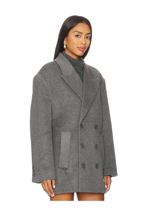 Bardot Classic Oversized Hailey Coat in Grey. Size S/M. Also in M/L.