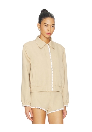 ASTR the Label x REVOLVE Reid Jacket in Tan. Size L. Also in M, S, XL, XS.