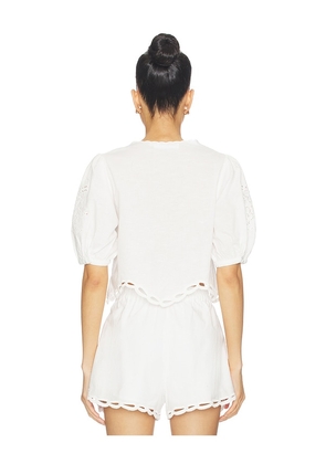 ASTR the Label Joellyn Top in White. Size L. Also in M, S, XL, XS.