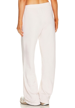 MONROW Fleece Sweatpants in Cream. Size XS. Also in L, XL.