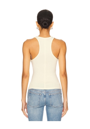 EB Denim Lucy Racer Back Tank in Yellow. Size M. Also in XS, S, L, XL.