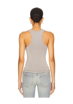 EB Denim Lucy Racer Back Tank in Grey. Size M. Also in XL, XS.