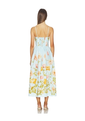 Cara Cara Alba Midi Dress in Baby Blue. Size 00. Also in 2, 10.