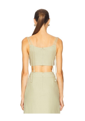 Alexis Genga Top in Sage. Size S. Also in XS, M.