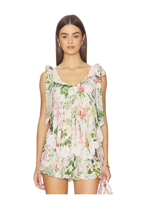 Cara Cara Mari Top in Pink,Green. Size L. Also in M, S, XL, XS.