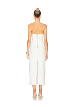 Bardot Rosalyn Midi Dress in White. Size 2. Also in 4, 6.