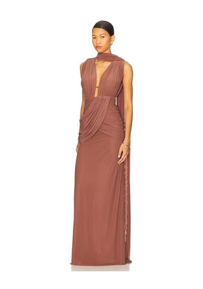 Deme by Gabriella Aurelia Dress in Brown. Size M. Also in XS, S.
