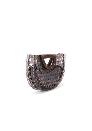 Dolce Vita Solandra Jelly Fan Bag in Taupe.