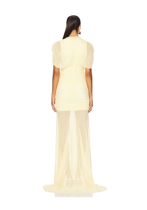 Amanda Uprichard x REVOLVE Evianna Gown in Yellow. Size M. Also in S, XS.