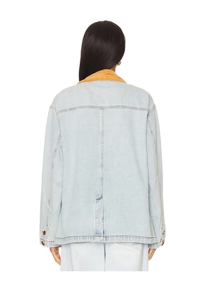 BLANKNYC Denim Corduroy Shacket in Blue. Size M. Also in L.