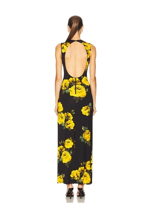 Alice + Olivia Delora Maxi Dress in Black. Size 2. Also in 4, 6.