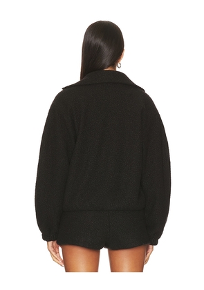 Amanda Uprichard Como Bomber Jacket in Black. Size M. Also in S, XS, XL.