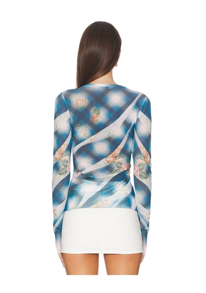 AFRM Kaylee Top in Blue. Size M. Also in S, XS.