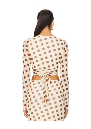 AFRM Halsey Top in Cream. Size 2X. Also in XS, 3X.