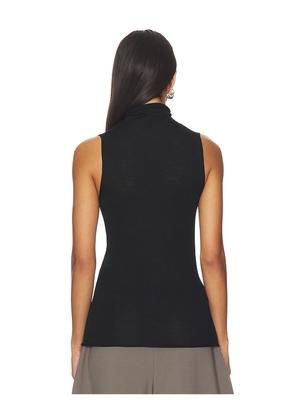 EAVES Alaska Sleeveless Knit Mockneck in Black. Size M. Also in L, S.