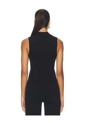 EAVES Pennie Scoop Knit Tank in Black. Size M. Also in L, S, XS.