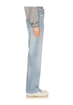 EB Denim Alida Loose Bowed Jean in Blue. Size 27. Also in 24, 28.